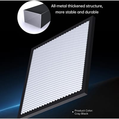 Table de travail en nid d'abeille Creality pour graveur laser, établi, plateforme en panneau d'aluminium 235x235mm pour machine laser argenté