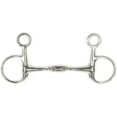 Baucher bit voor paard met dubbele pauze Metalab