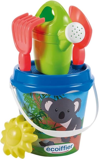 Strand emmer set - Tuin speelgoed - Zandkasteel bouwen - Compleet met schep - 17 cm - Multi