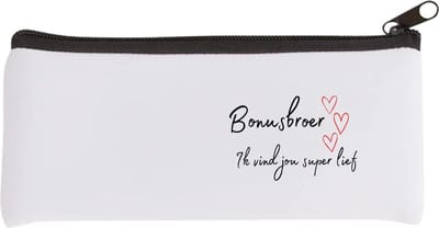 Akyol - bonusbroer ik vind jou super lief Etui - Broer - de liefste bonusbroer - verjaardag - cadeautje voor broer - broer artikelen - kado - geschenk - 20 bij 9 cm