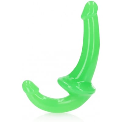 Shots - RealRock REA147GLOGRN1 - Strapless Strap-On - GitD - 6'' / 13,5 cm - Neon Green