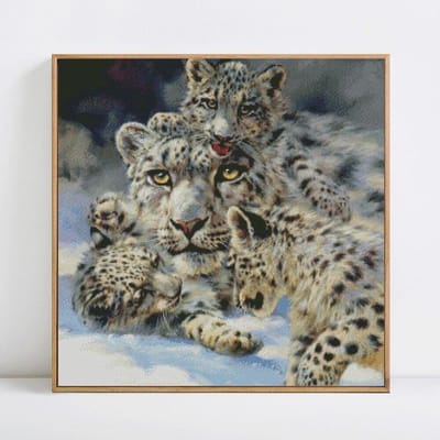 Mosaïque de diamant à affichage complet, images d'animaux en strass, Kits de points de croix, peinture de diamant 30x30 black