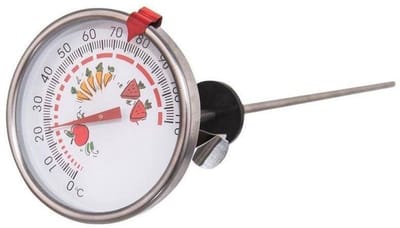 Orion - Stalen Inmaakthermometer - 28 cm - Weer- en Hittebestendig - Met Sondes