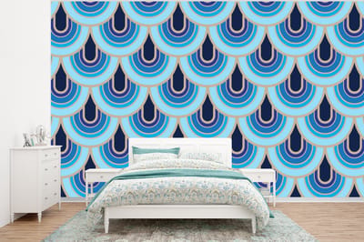 Behang - Fotobehang Retro - Patronen - Art Nouveau - Breedte 320 cm x hoogte 240 cm