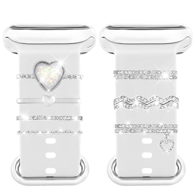Dailygoody - Charms Horlogeband - Apple Watch Band - Metalen Decoraties - 22 mm - Horlogebandje - Vervangingsband - Geschikt voor Apple Watch