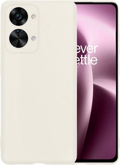 Hoesje - Geschikt voor OnePlus Nord 2T - Sterk & Shockproof - Hoes Cover - Siliconen Case - Telefoonhoesjes - Wit