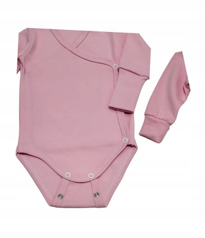 Dartomik - Lichaam - Roze - Lange Mouwen - Tweedelige Knoopsluiting