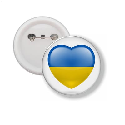 Button Met Speld - Hart Oekraine