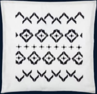 Miss Lucy - Tipi - Kussenhoes – Kussensloop – Sierkussen – Sierkussenhoes – 45 x 45 cm - Wit