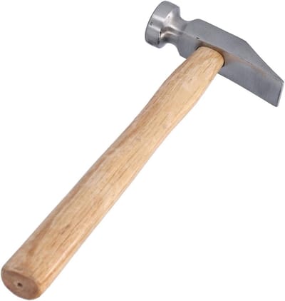 Dailygoods- Hamer 25 cm - Stalen Hamer - Houten Handgreep - Ergonomisch Ontwerp - Ambachtelijke Productie - Schoenreparatie - Schoenhamer