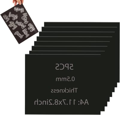 Set van 5 A4 Rubber Magnetische Vellen voor Creatieve Projecten, Scrapbooking en Organisatie, Flexibele Plaatsing met 0.5mm Dikte