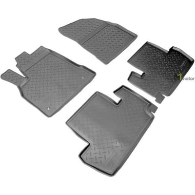 Tapis De Sol En Caoutchouc TPE - NORM Liners - Peugeot 3008 - Antidérapant - Résistant - Facile à nettoyer noir