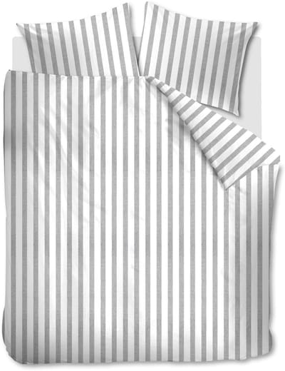 Ambiante Ally dekbedovertrek - Tweepersoons - 200 x 200/220 cm - Zacht grijs