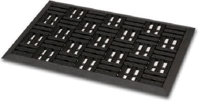 Deurmat - 2x - rubber - buitenmat - 45 x 75 cm - schoonloopmat