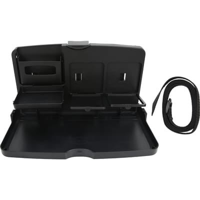 Plateau Repas de Voiture Multifonctionnel Portable Pliant Siège de Véhicule Plateau Repas Collation black
