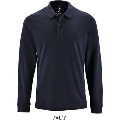 SOL'S Men´s Long-Sleeve Piqué Polo Shirt Perfect L02087 - French Navy - 4XL