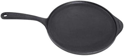 Pannenkoekenpan Gietijzer - Koekenpan - Koekjes Bakken - Voorbehandeld Oppervlak - Ø 23 cm - Zwart