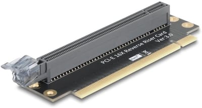 Delock Riser Card PCI Express 3.0 x16 male to x16 slot 90° right angled - Slot height 23 mm