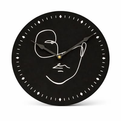 Noor Living Wandklok Face Zwart 29 Cm - UNI