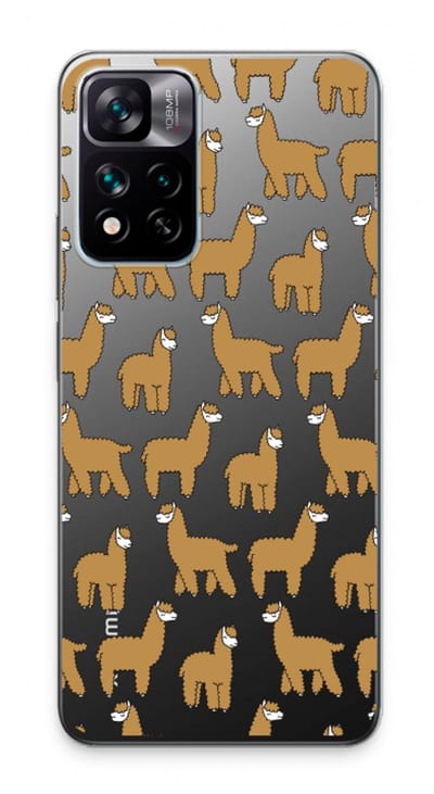 Case Company® - Hoesje geschikt voor Xiaomi 11i hoesje - Alpacas - Soft Cover Telefoonhoesje - Bescherming aan alle Kanten en Schermrand