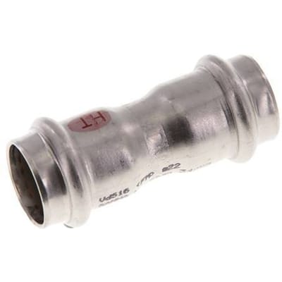 Perskoppeling - 22mm Persmof - RVS