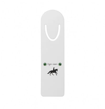 Hacebo® - Paardrijden met naam metalen boekenlegger - Paardrijden - Paardrijden liefhebber - Cadeau - Verjaardag - Geschenk - Gepersonaliseerd Bladwijzer boekenleggers - 12.7 cm x 3.2cm