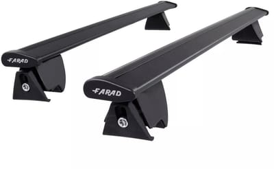 Dakdragers geschikt voor Volvo EX90 vanaf 2025 gesloten dakrailing - Aluminium - Hoog laadvermogen 100kg - Wingbar - Zwart - Merk Farad