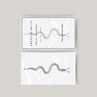 Tijdelijke tattoo snake | Neptattoo volwassenen | Tijdelijke tattoo voor volwassenen | Temporary tattoo | Plaktattoos voor volwassenen | Neptattoos | Probeer zorgeloos een tattoo | tattforaweek