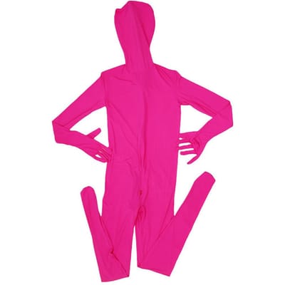 Panty Buiten Naadloos Transparant Zentai Eendelig Volledige Jas Hoge Elasticiteit Dansen Rompers Podium Cosplay Kostuum Bodysuit Lichaam EL pink