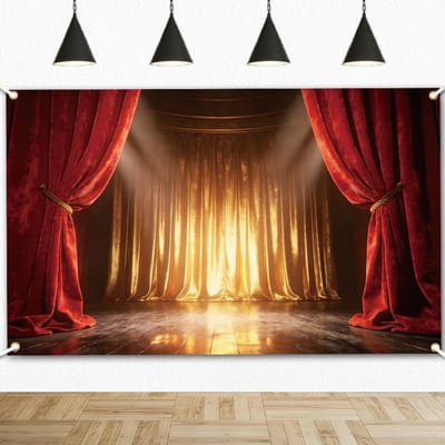 Achtergrond voor podiummuur, polyester fotografiebanner 180 x 110 cm voor verjaardagen, bruiloften en fotoshoots, decoratie voor feesten en fotostudio's