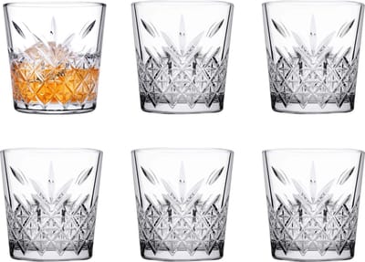 Pasabahce - Whisky tumbler glazen - 12x - Timeless serie - transparant - 340 ml