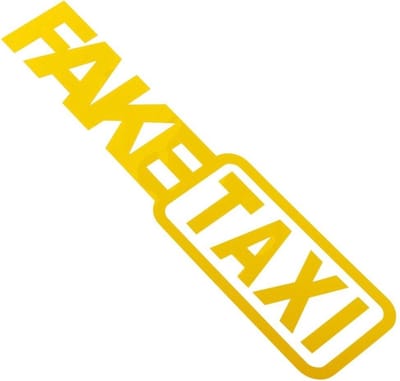 New Age Devi - Faketaxi - 2 stuks - taxi - sticker - autosticker - funsticker - grappig - boystickers - auto accessoires - Golf Polo Focus Kaasje