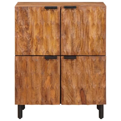 vidaXL - Dressoir - Acacia - Bruine - Afwerking - 60 - x - 33 - x - 75 - cm