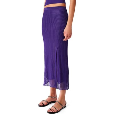 IRO Paris Chuma Dark Purple Maat: XS | Midi Rokken Outlet | Dames | Paars