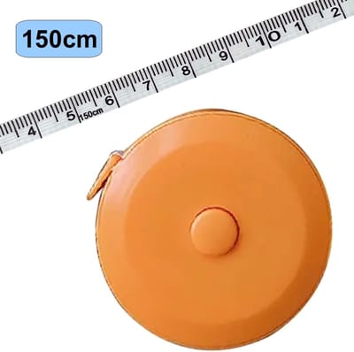 Rolmaat - Meetlint Lichaam - Lichaam Meter - Meetband - Klussen Meetlint - Lintmeter - Hobby Meetlint - Omtrekmeter - Uittrekbaar - 150cm - Oranje