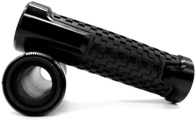 Motorfiets Handgrepen - Stuurgrepen Set - Comfortabel Rijden - Schokabsorberend Ontwerp - Universeel 22mm - Zwart