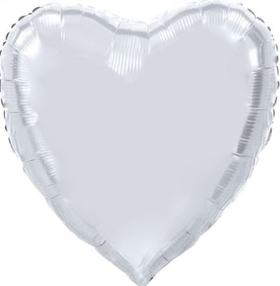 Wefiesta Folieballon Hartvorm Xl 92 Cm Zilver