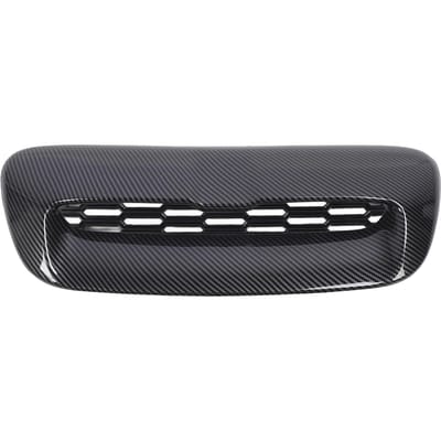 Grille d'aération de capot Fibre de carbone Couleur Flux d'air amélioré 51132756095 Remplacement pour R55 R56 R57 R58 R59 2007 à 2013 gray