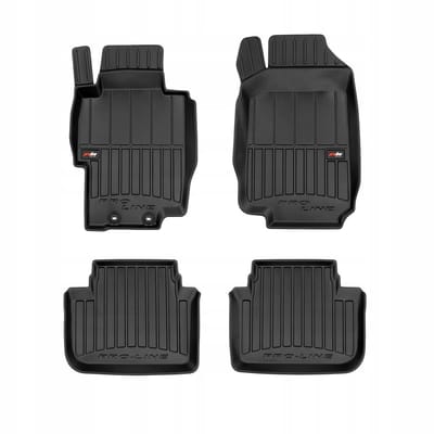 FROGUM TPE Autovloermatten & Kofferbakmat Set – Honda Accord VII Sedan 2002-2008 – Zwart – Geurloos