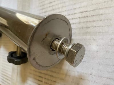 Reservebuis van Roestvrij Staal voor Parasolstandaard (Universeel)