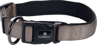 Flamingo Abbi - Halsband Honden - Halsband Abbi Taupe M 45-50cm 25mm - 1st - 133219 - 1st