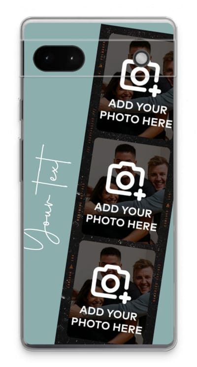 Gepersonaliseerd - Case Company® - Hoesje geschikt voor Google Pixel 6a hoesje - Filmrol N°1 - Soft Cover Telefoonhoesje - Bescherming aan alle Kanten en Schermrand