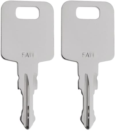 Dailygoods- Reservesleutels 2x - Compatibel met JCB Adblue DEF Doppen - Reserveonderdeel 334/D7450 - Metalen Constructie - FA11 Markering - Betrouwbare Vervanging - Sleutel