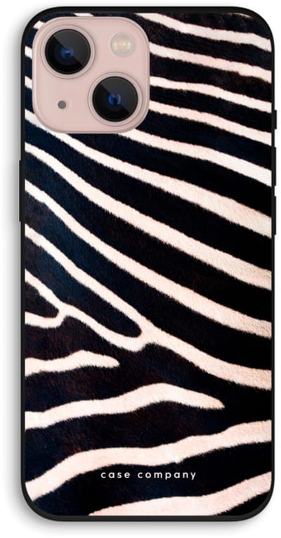 Case Company® - Hoesje geschikt voor iPhone 13 hoesje - Zebra - Biologisch Afbreekbaar Telefoonhoesje - Bescherming alle Kanten en Schermrand