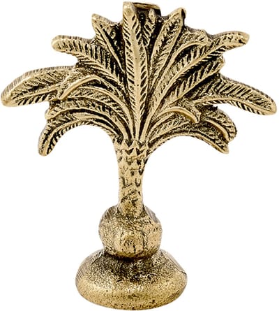 Doing Goods Marlin Palm Card Holder - Gold Shiny