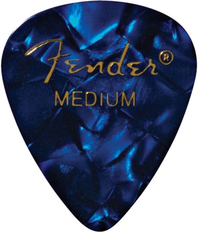 Fender Blue Moto Gitaar Plectrum Medium - 1 Stuk