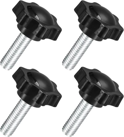 Knoppen M10 x 30 mm, Hexagonale Plastic Klemknoppen voor Handmontage en Umbrella Base Gebruik