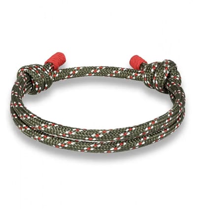 Verstelbare armband- groen- oranje - Charme Bijoux