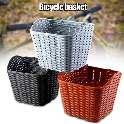 Fietsmand - Fietsaccessoire - Spullen Vervoeren - Waterdicht Met Cover - 27x34x25x23 cm - Bruin
