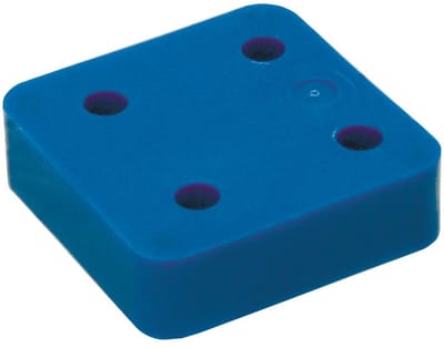 Gb Drukplaat zonder sleuf blauw 20 x 70 x 70mm KS 34720